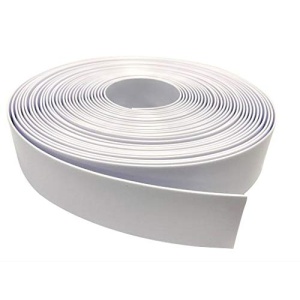 2" Wide Vinyl Strap for Patio Pool Lawn Garden Furniture 20' Roll_ Make Your Own Replacement Straps. Plus - 20 Free Fasteners! (201 White)
